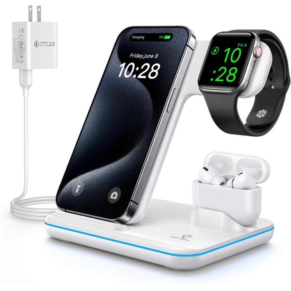 Wireless 3 in 1 Charging Station